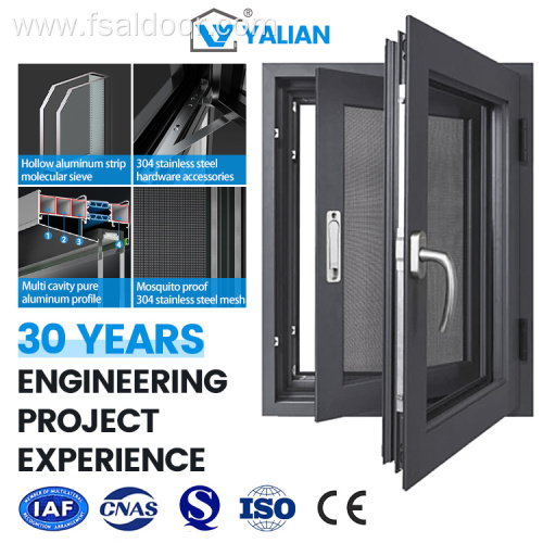 Customizable Aluminum American Style Swing Casement Windows